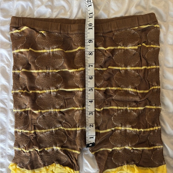 Designer Brown and Yellow Two-Piece Set - Picture 6 of 9